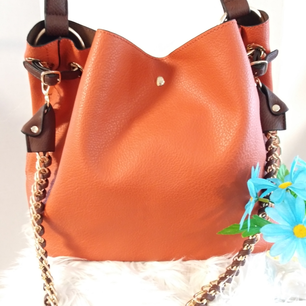 Rust Color 2 in 1 Handbag set - Picture 4 of 8